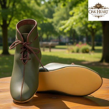 Medieval Leather Viking Shoes – Authentic Turn Shoes for Reenactment & LARP