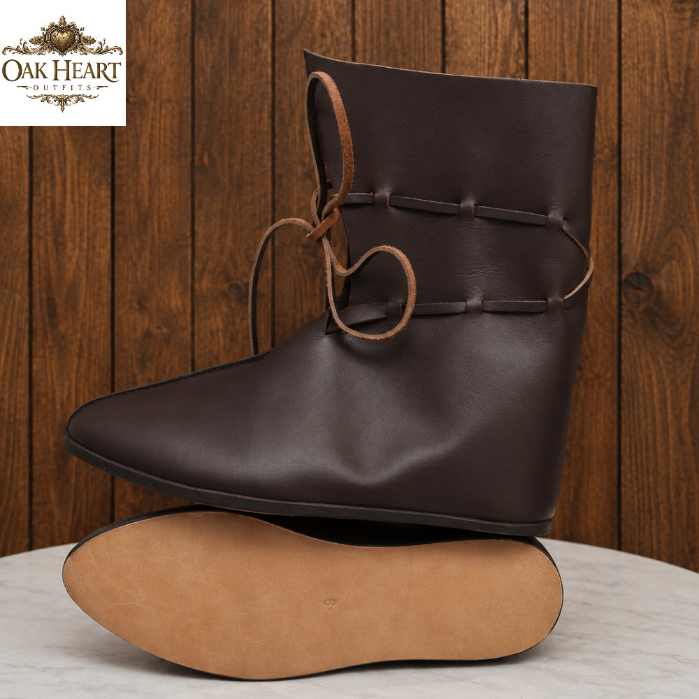 Medieval Oseberg Leather Boots – Viking Reenactment Footwear