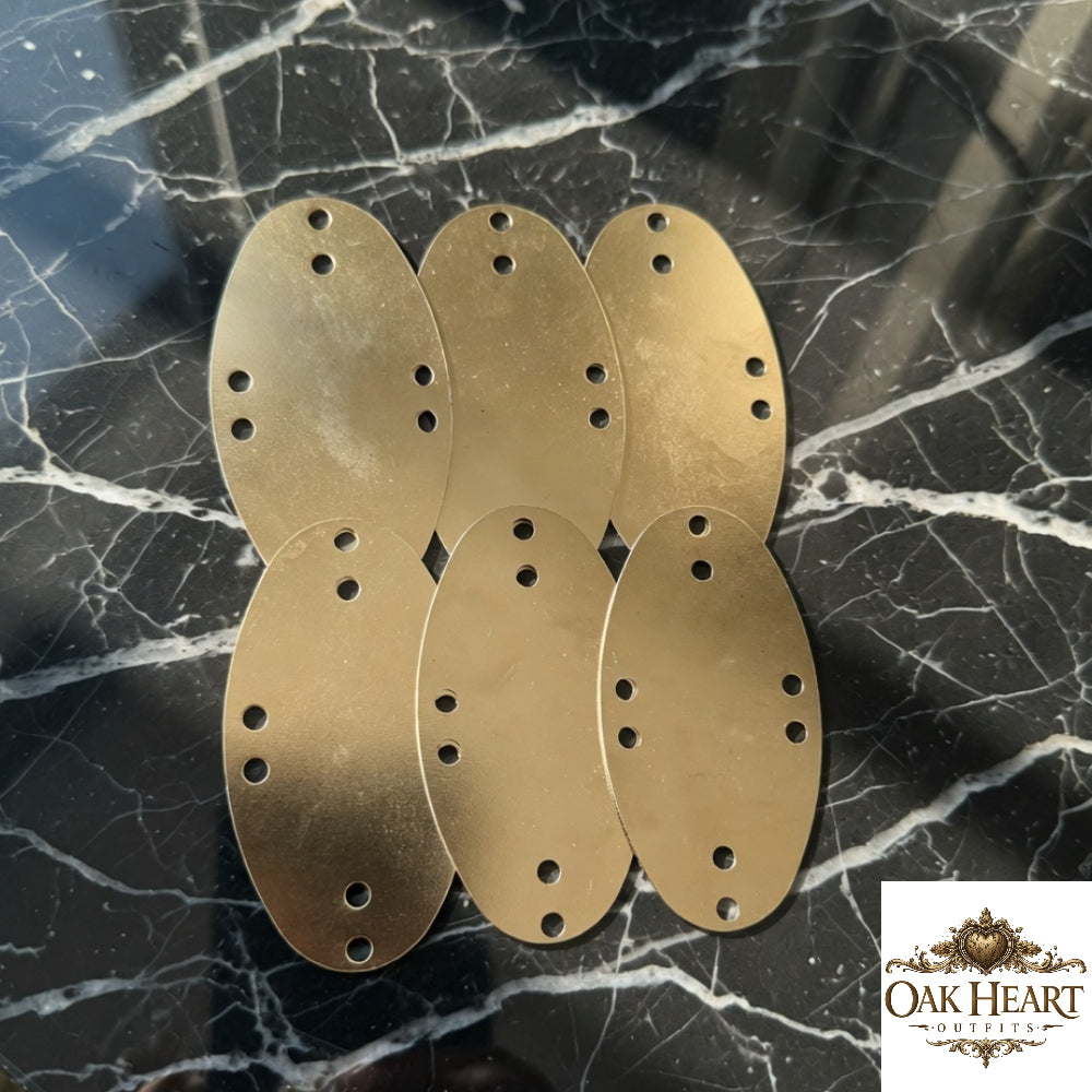 Visby Steel Lamellar Plates Type 5 – 9.3x5.3 cm Medieval Armor Scales
