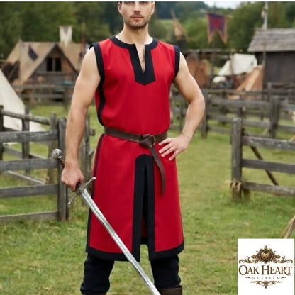 Medieval Knight Tabard Surcoat – Renaissance Faire Tunic for LARP & Cosplay
