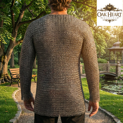 Chainmail Hauberk – 9mm Round Riveted Rings with Washers | Medieval LARP Armor