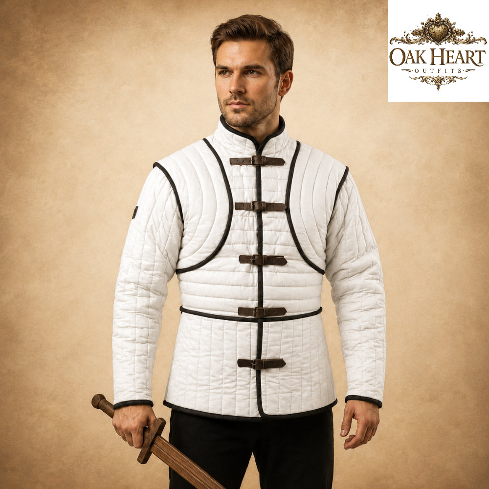Medieval Padded Gambeson Armor – Quilted Medieval Jacket, Viking Armor