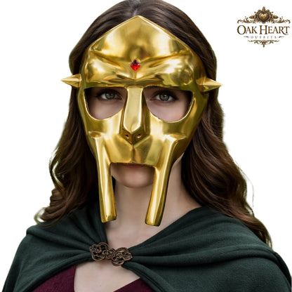 Medieval DOOM Mask Replica | Metal Rapper Mask | Hip Hop Cosplay Helmet