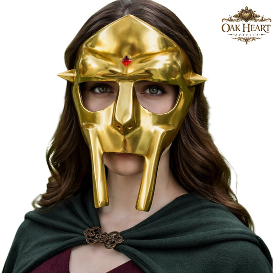Medieval DOOM Mask Replica | Metal Rapper Mask | Hip Hop Cosplay Helmet
