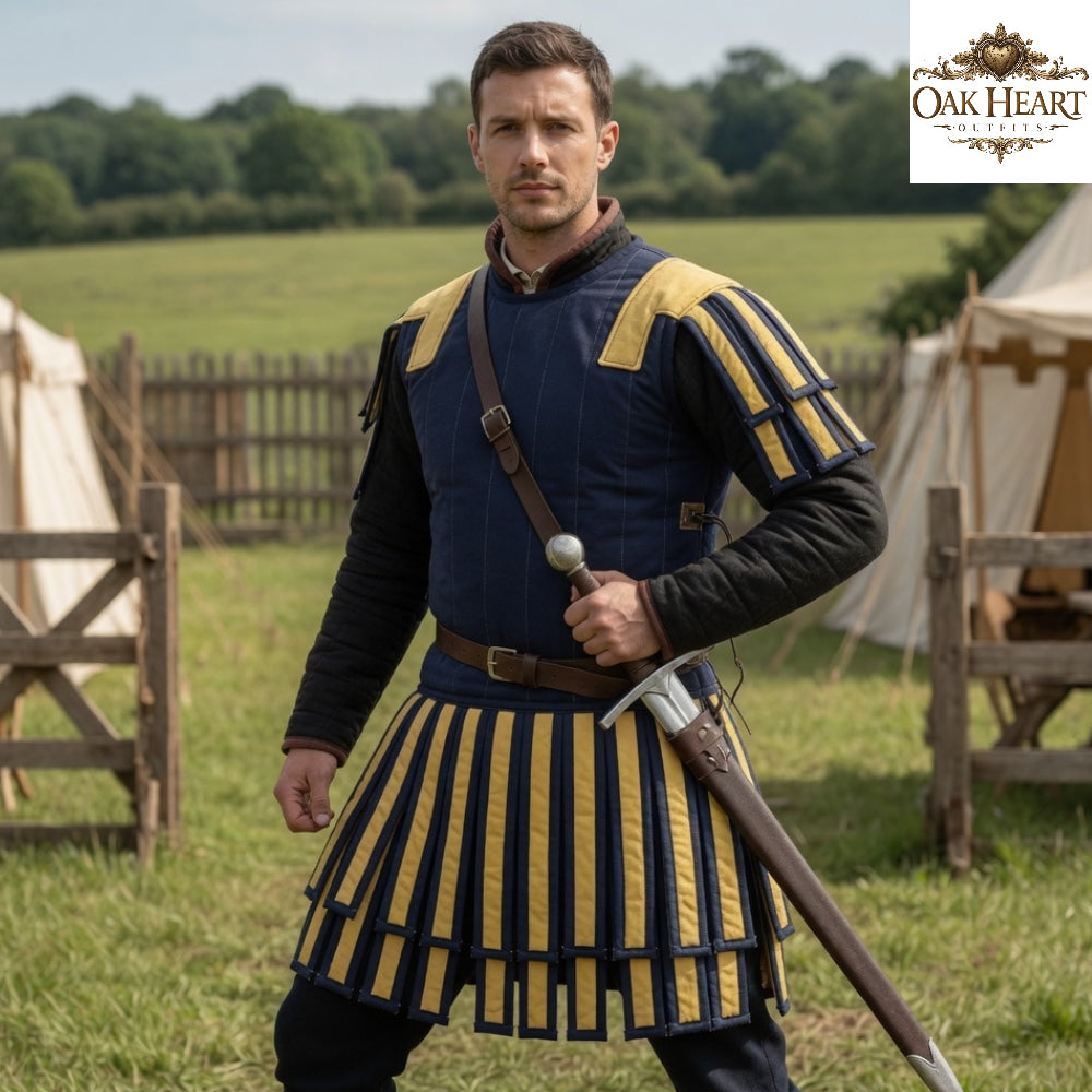 Roman Gladiator Subarmalis Costume – Warrior Quilted Armor Tunic for LARP & Cosplay