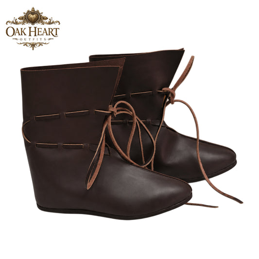 Medieval Oseberg Leather Boots – Viking Reenactment Footwear