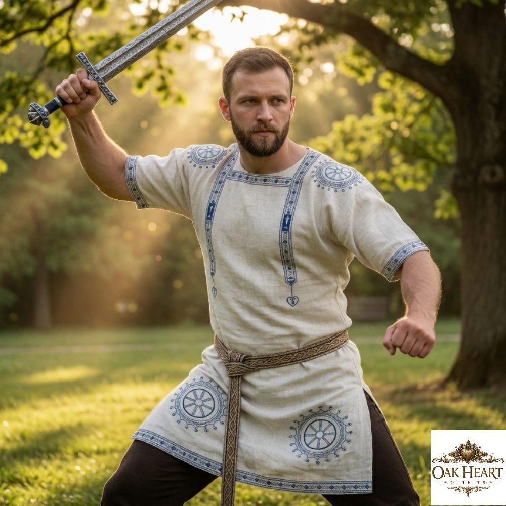 Roman Tunic Manicata – Medieval Roman Costume, Roman Dress, Historical Clothing