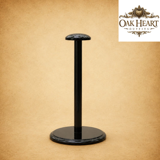 Handcrafted Wooden Helmet Stand | Medieval Viking Helmet Display Holder