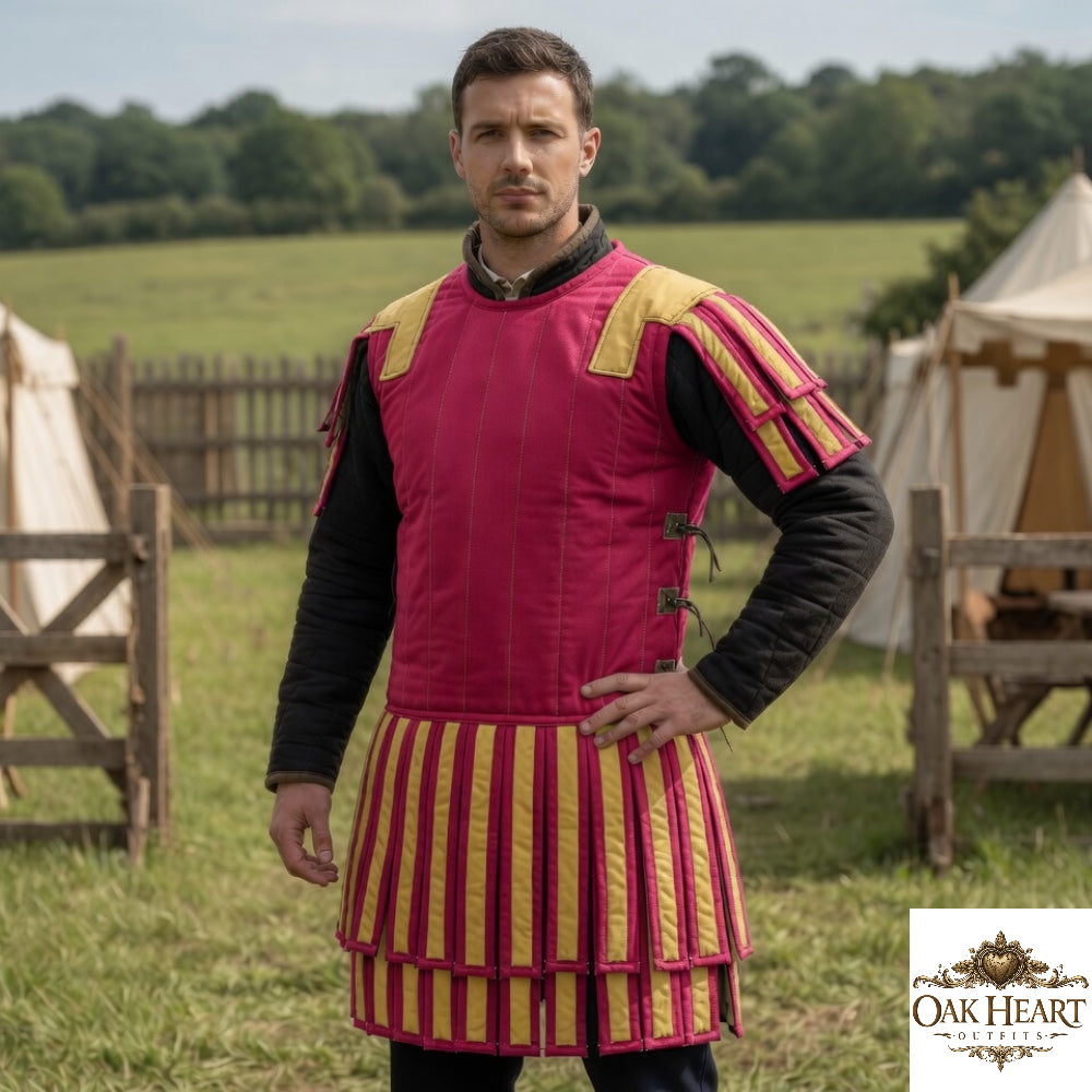 Roman Gladiator Subarmalis Costume – Warrior Quilted Armor Tunic for LARP & Cosplay