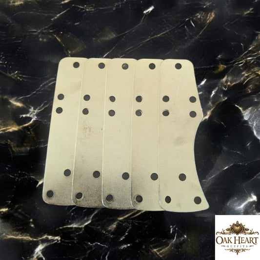 Lombardic Steel Lamellar Plates – Type 7 8.5x2.5 cm Armor Supplies