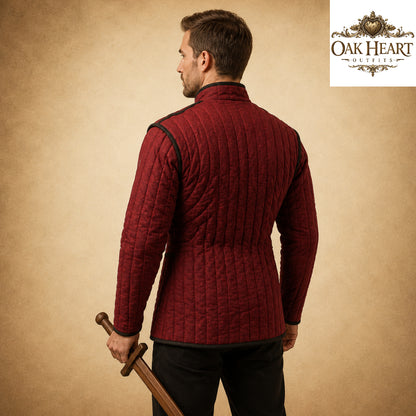 Medieval Padded Gambeson Armor – Quilted Medieval Jacket, Viking Armor