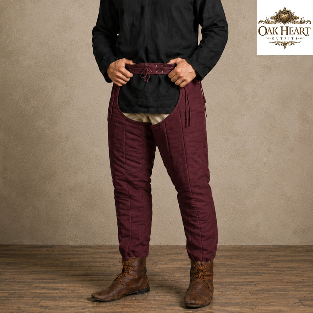 Medieval Padded Linen Leggings – Quilted Chausses for SCA, LARP & HEMA |