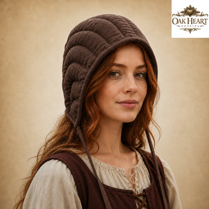 Medieval Padded Arming Cap for Armor & Ren Faire