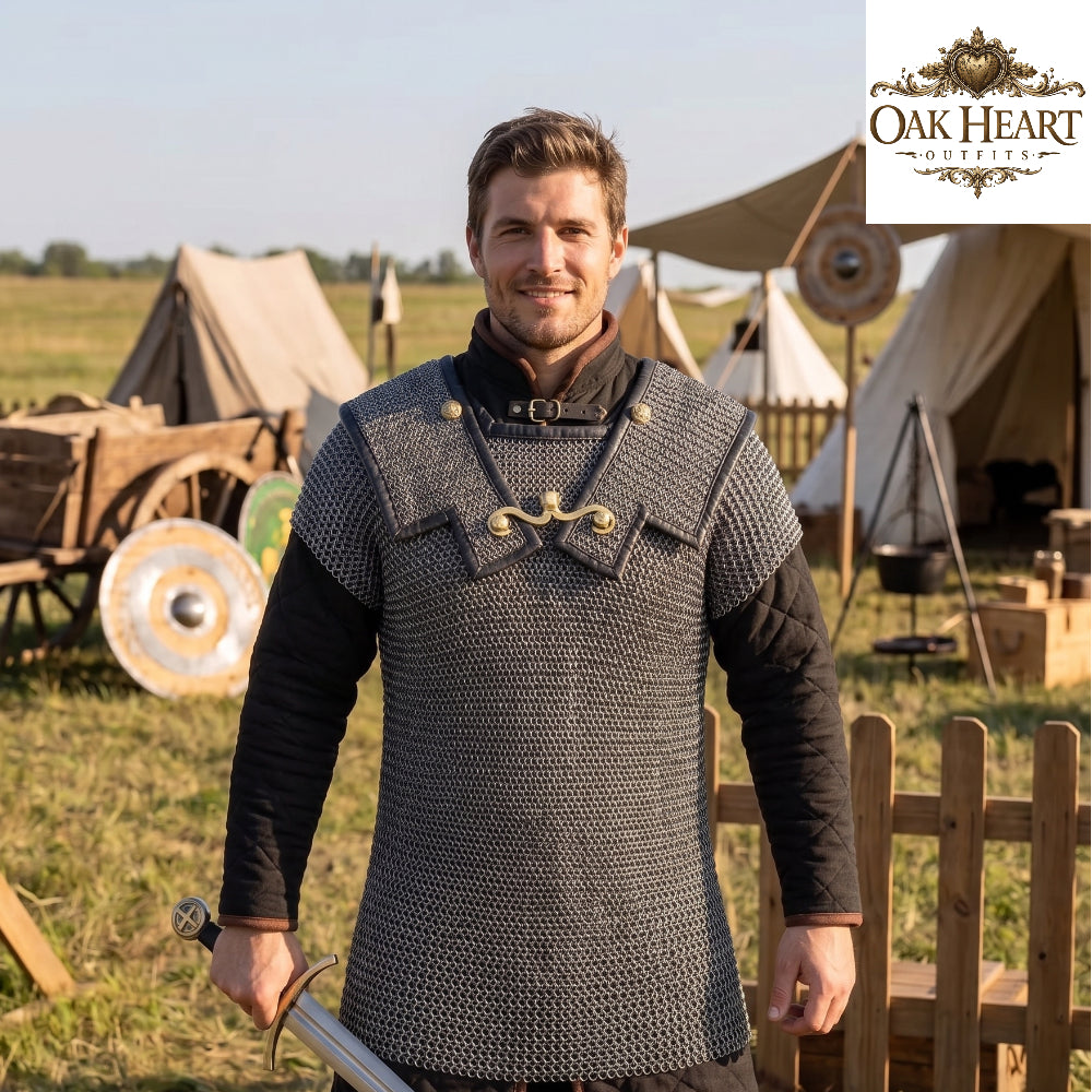 Roman Lorica Hamata Chainmail Shirt – 18 Gauge MS, 6MM Riveted Rings Armor
