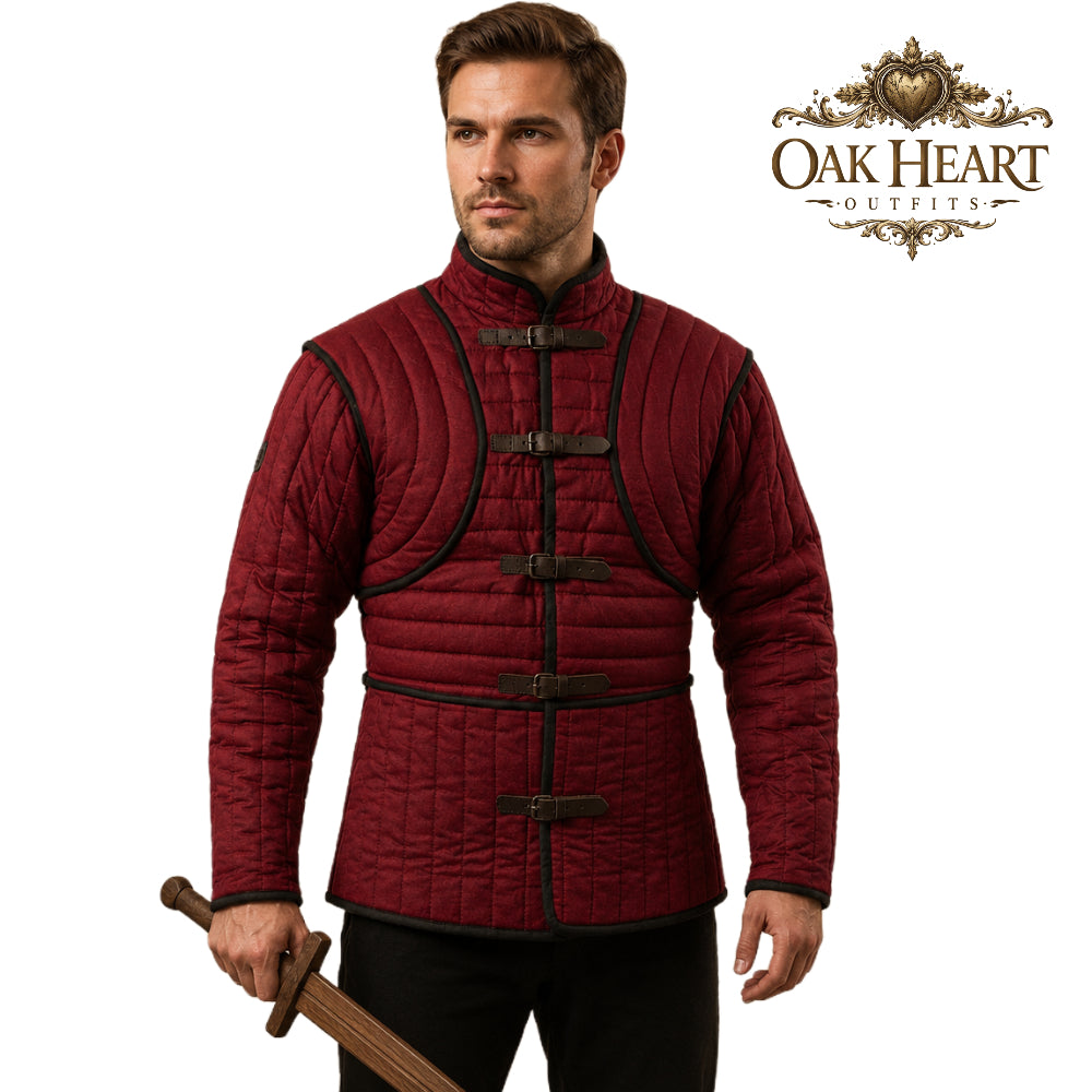 Medieval Padded Gambeson Armor – Quilted Medieval Jacket, Viking Armor