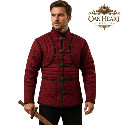 Medieval Padded Gambeson Armor – Quilted Medieval Jacket, Viking Armor