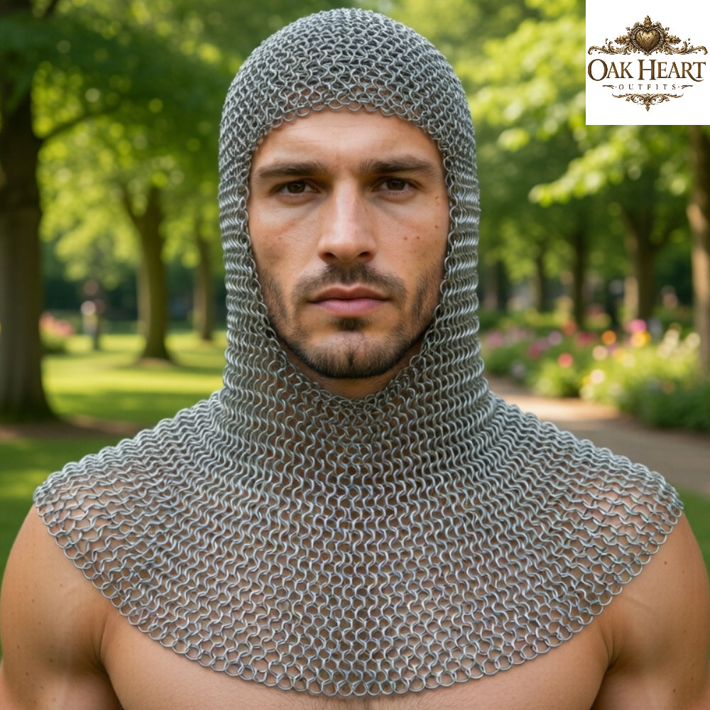 Medieval Aluminum Chainmail Shirt – 16 Gauge Lightweight LARP Armor