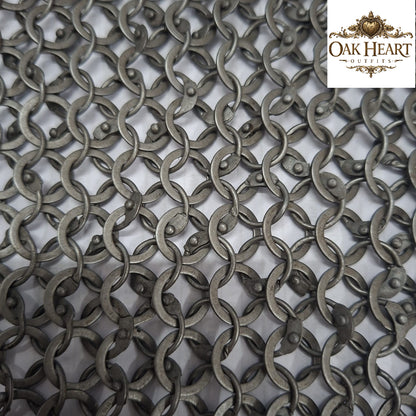 Chainmail Hauberk – 9mm Round Riveted Rings with Washers | Medieval LARP Armor