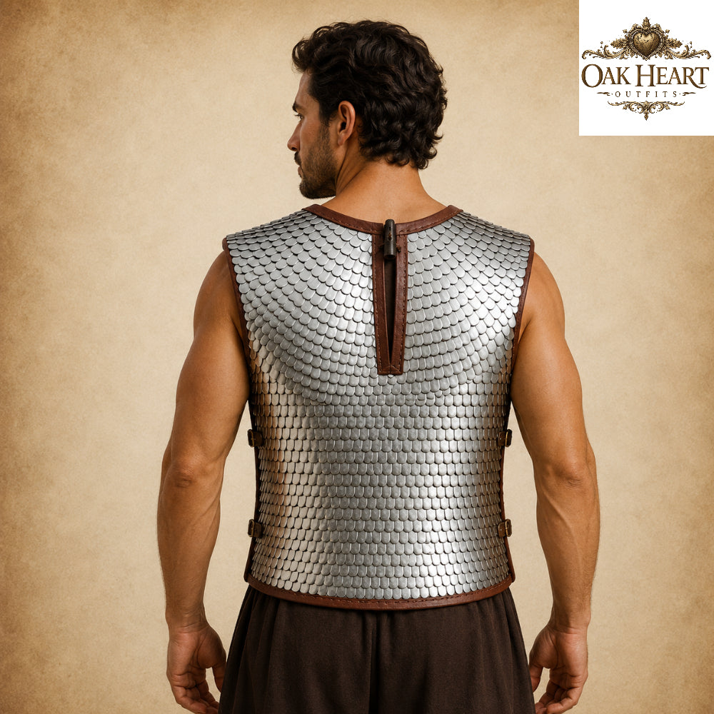 Aluminium Scale Lorica Squamata Armor | Roman Empire Scale Cuirass,