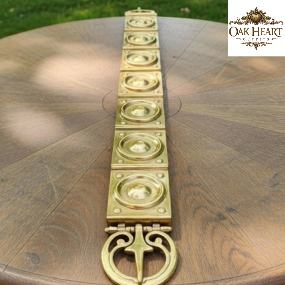 Roman Concentric Stamp Belt – Ancient Leather Belt for Reenactment & LARP