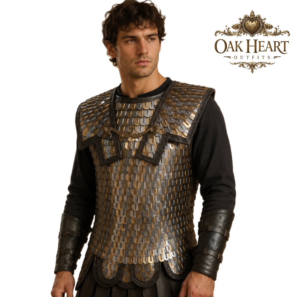 Roman Scale Armor Lorica Squamata – Historical Brass Body Armor