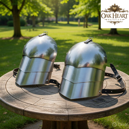 Medieval Shoulder Armor Set Spaulders Plate Armor Steel Pauldrons LARP Cosplay Outfit