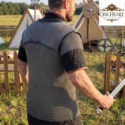 Roman Lorica Hamata Chainmail Shirt – 18 Gauge MS, 6MM Riveted Rings Armor