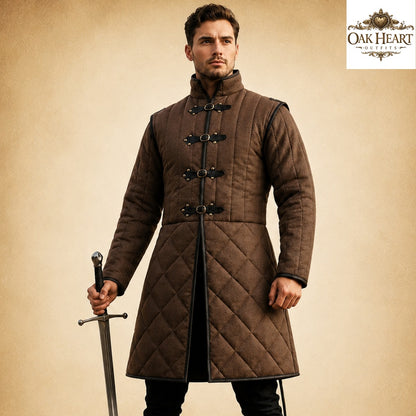 Medieval Ren Faire Cotton Padded Gambeson Jacket