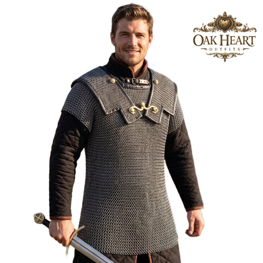 Roman Lorica Hamata Chainmail Shirt – 18 Gauge MS, 6MM Riveted Rings Armor