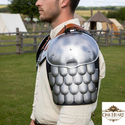 Medieval Pauldrons Armor Scale Shoulder Armour Set Knight Cosplay LARP Costume