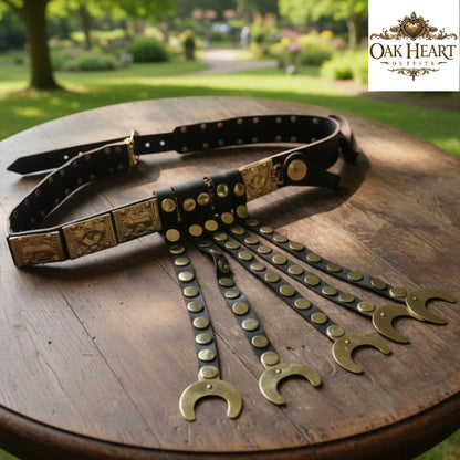 She-Wolf Roman Leather Belt – Cingulum for Reenactment & Costume