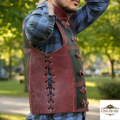 Medieval Leather Jerkin Chest Body Armor | Costume