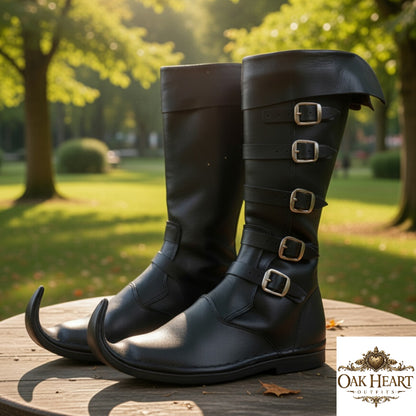 Leather Viking Boots – Medieval Renaissance LARP Wear