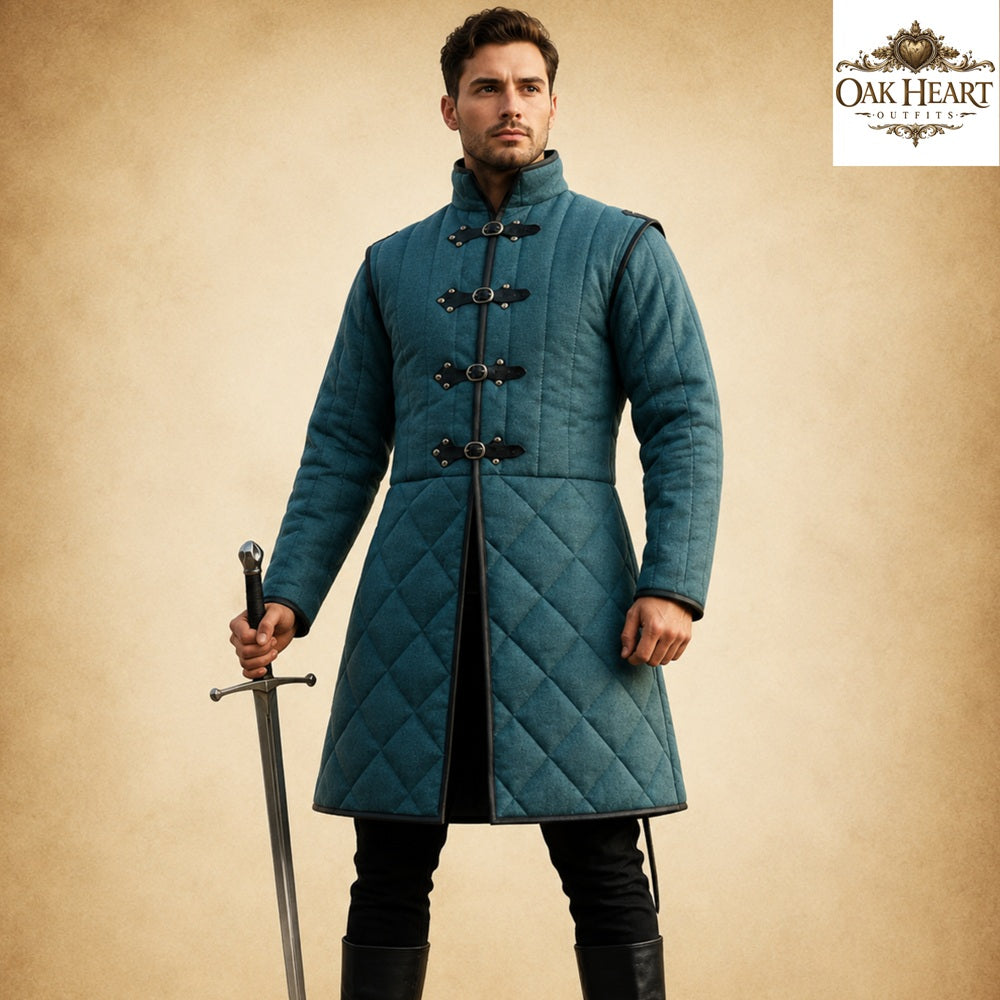 Medieval Ren Faire Cotton Padded Gambeson Jacket