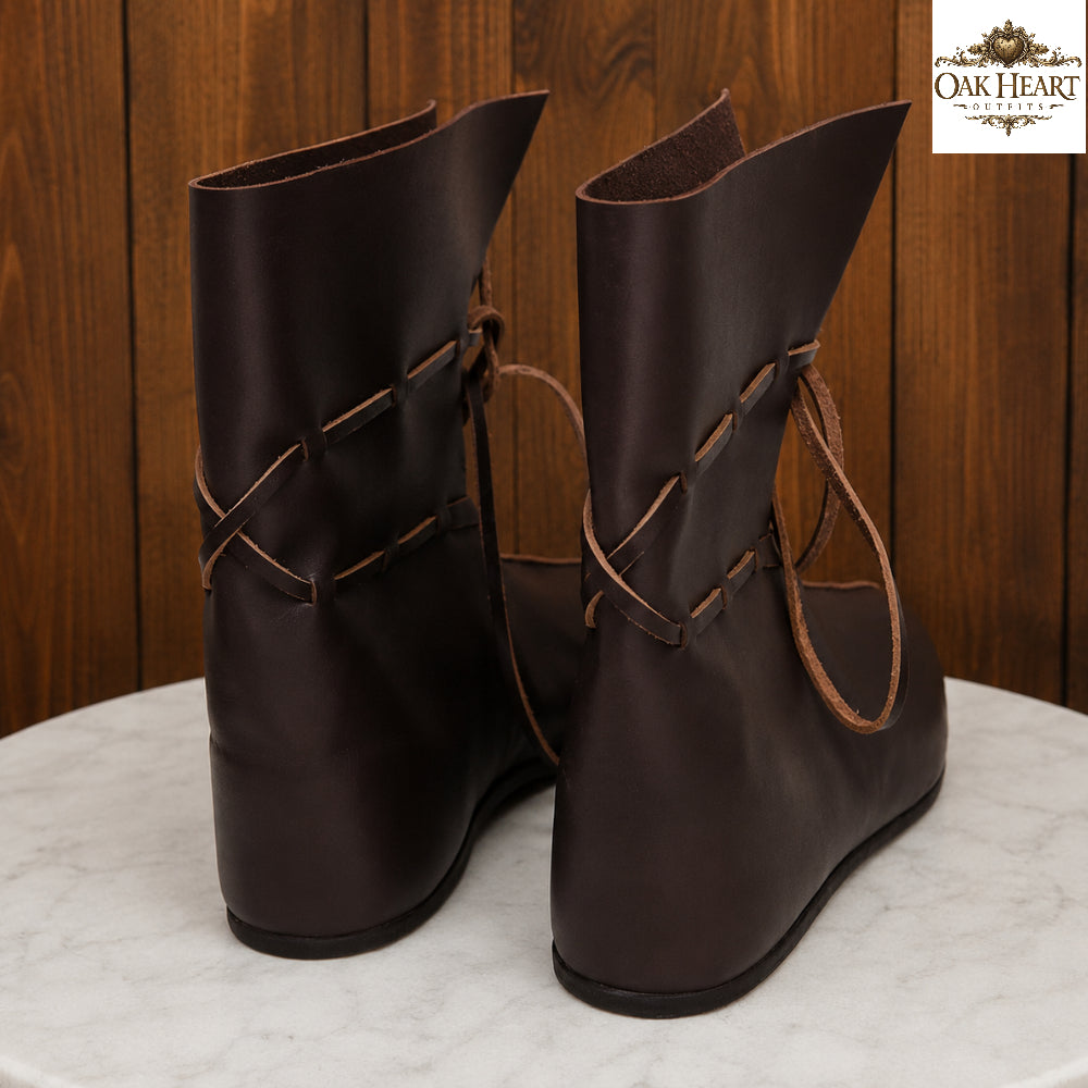 Medieval Oseberg Leather Boots – Viking Reenactment Footwear