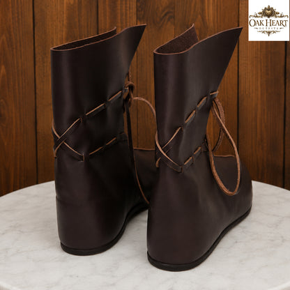 Medieval Oseberg Leather Boots – Viking Reenactment Footwear