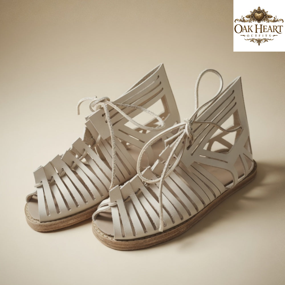 Roman Caligae Sandals | Handmade Leather Gladiator Shoes | Historical Roman Footwear