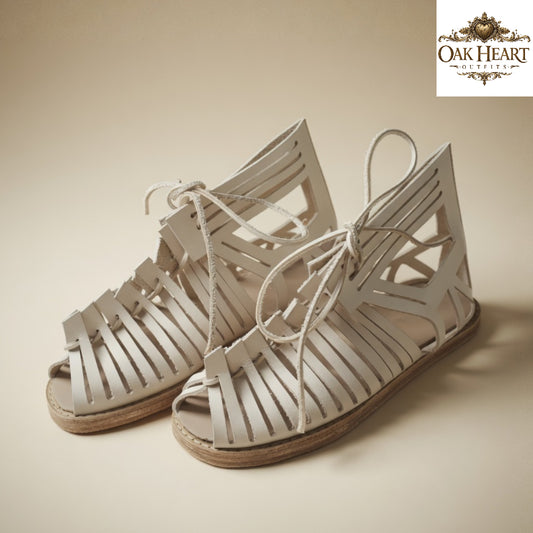 Roman Caligae Sandals | Handmade Leather Gladiator Shoes | Historical Roman Footwear