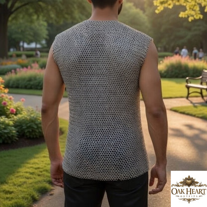 Butted Chainmail Vest Aluminum – 10MM Round Rings 16G LARP Armor