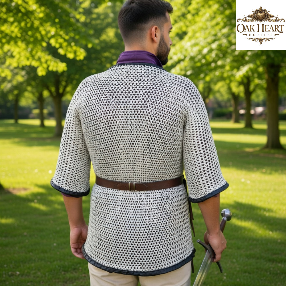 Medieval Aluminum Chainmail Shirt – 16 Gauge Lightweight LARP Armor