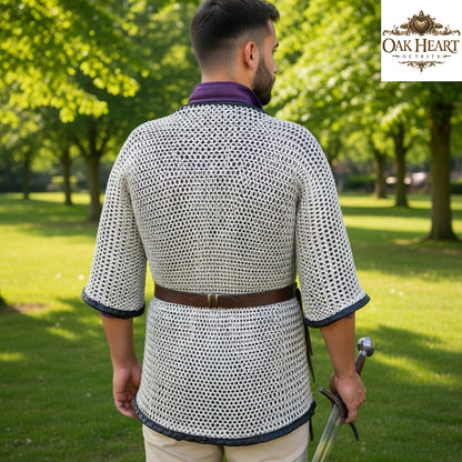 Medieval Aluminum Chainmail Shirt – 16 Gauge Lightweight LARP Armor