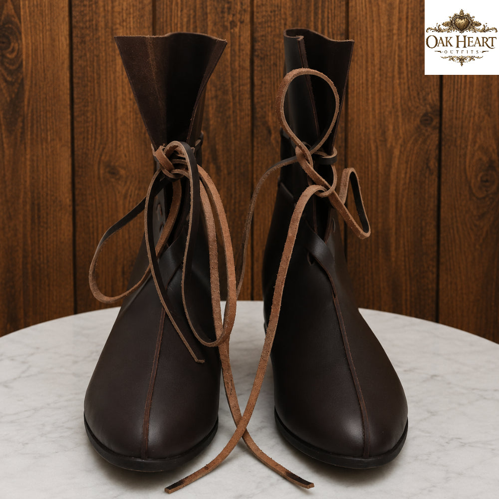 Medieval Oseberg Leather Boots – Viking Reenactment Footwear