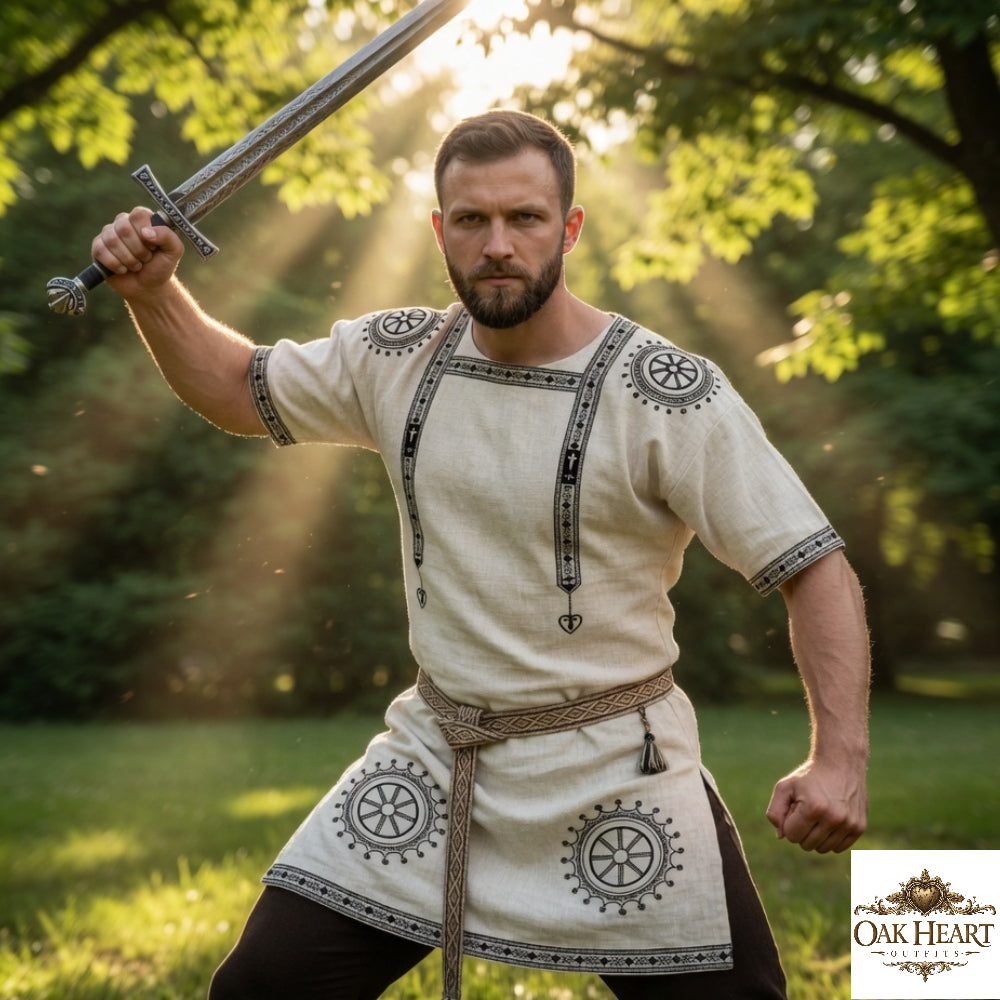Roman Tunic Manicata – Medieval Roman Costume, Roman Dress, Historical Clothing