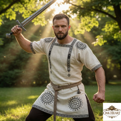 Roman Tunic Manicata – Medieval Roman Costume, Roman Dress, Historical Clothing