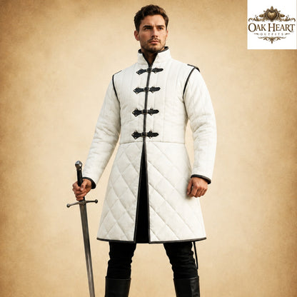 Medieval Ren Faire Cotton Padded Gambeson Jacket