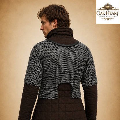 Handmade Viking Chainmail Armor – 9MM Round Riveted Hauberk Shir
