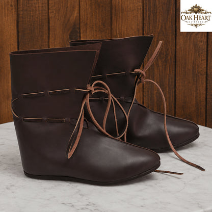 Medieval Oseberg Leather Boots – Viking Reenactment Footwear