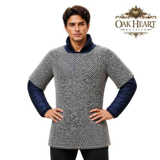 Medieval Chainmail Hauberk – Handmade Butted Ring Armor Shirt