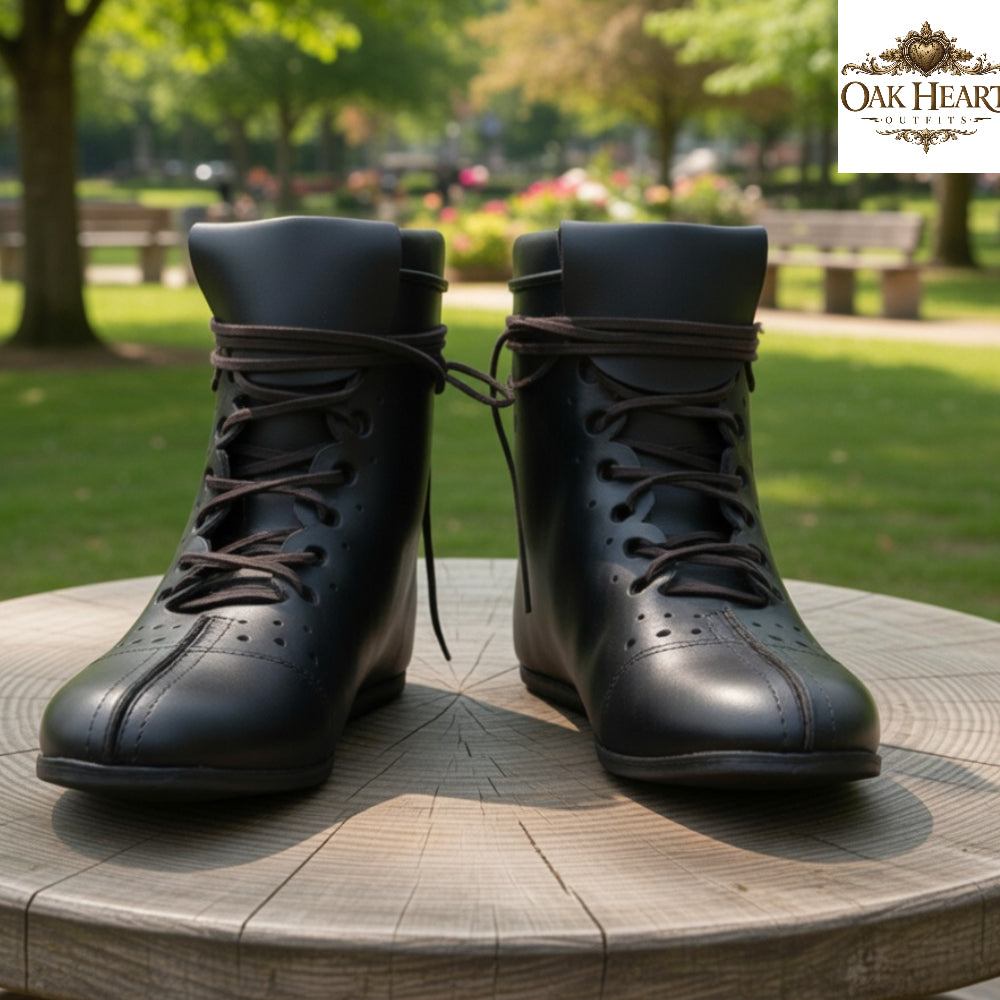 Roman Vindolanda Boots Leather | Historical LARP Renfaire Costume Footwear