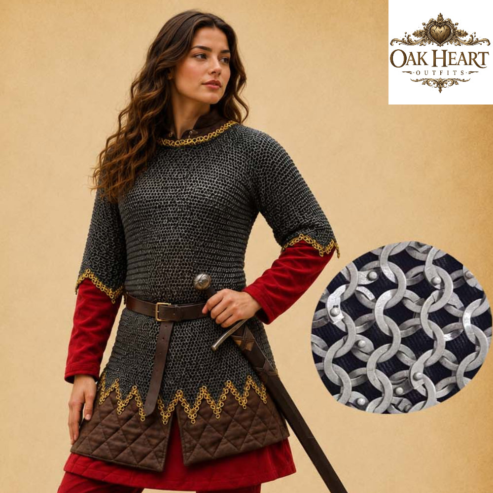 9mm Flat Ring Chainmail Shirt – Viking & Knight Costume Armor